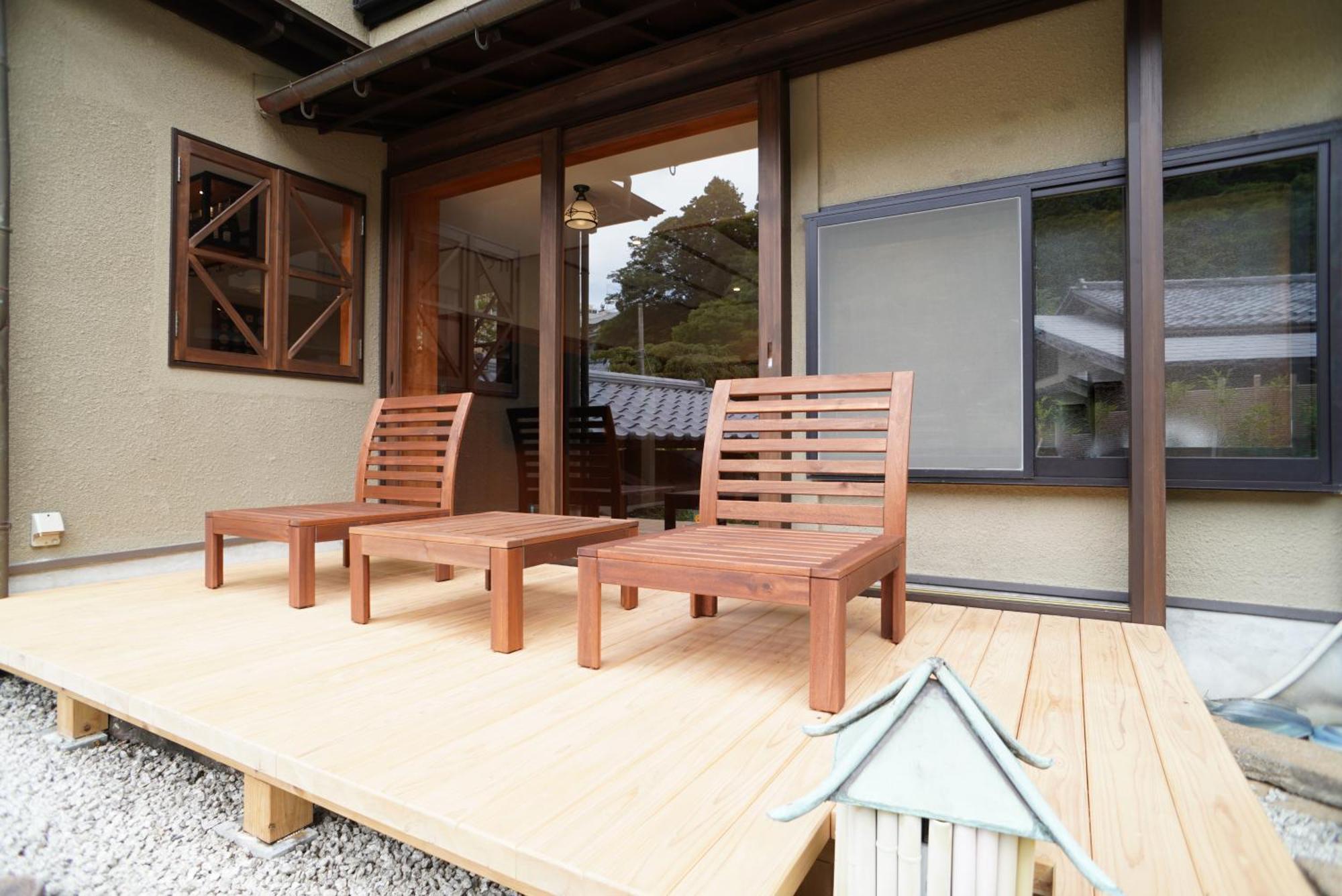 Arima Onsen Tocen Goshobo Hotell Kobe Rum bild A traditional Japanese veranda
